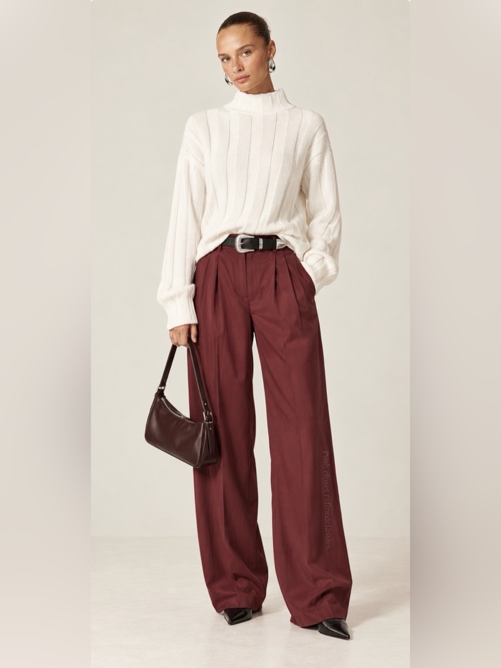 J.Crew knit Ribbed mockneck sweater in ivory